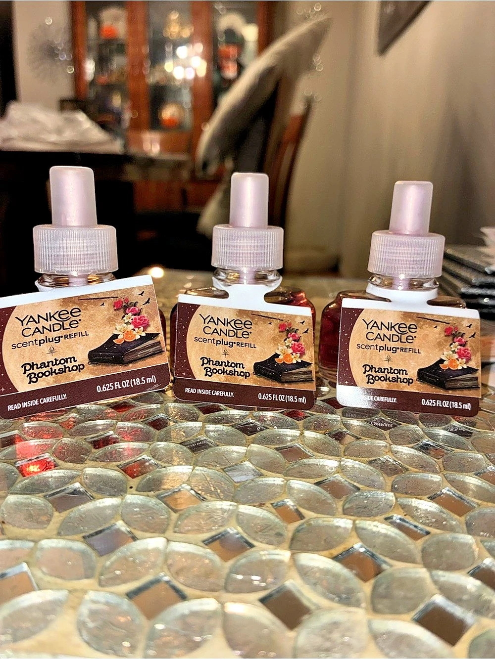 Yankee Candle Phantom Bookshop ScentPlug Refill Refills 3-Pack Brown & Pink